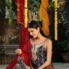 Bandhani Print Short Kurti Sharara Set - Image 3