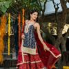 Bandhani Print Short Kurti Sharara Set - Image 4